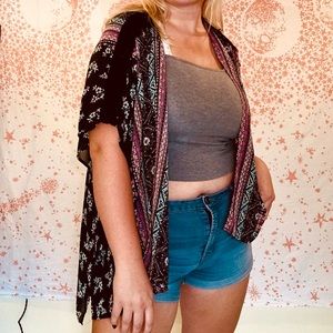 Vanity- Boho Floral Kimono